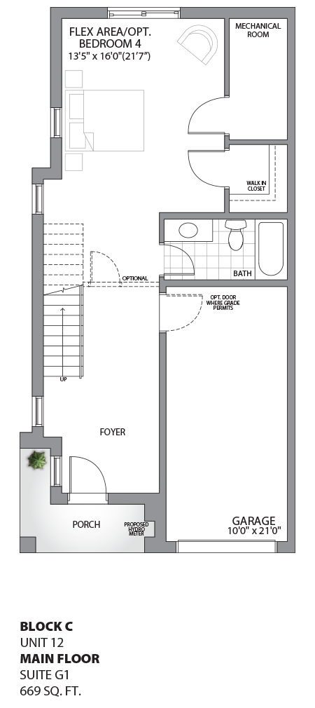 Floorplan - UNIT 12 - Ground floor