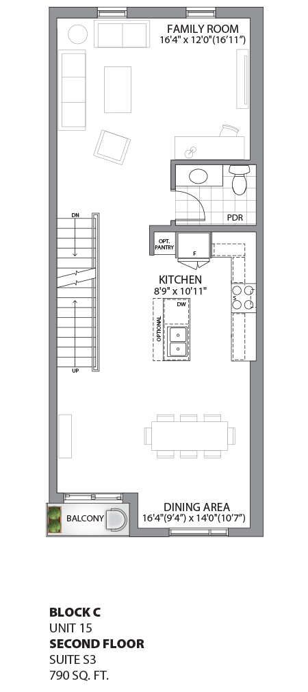 Floorplan - UNIT 15 - Second Floor