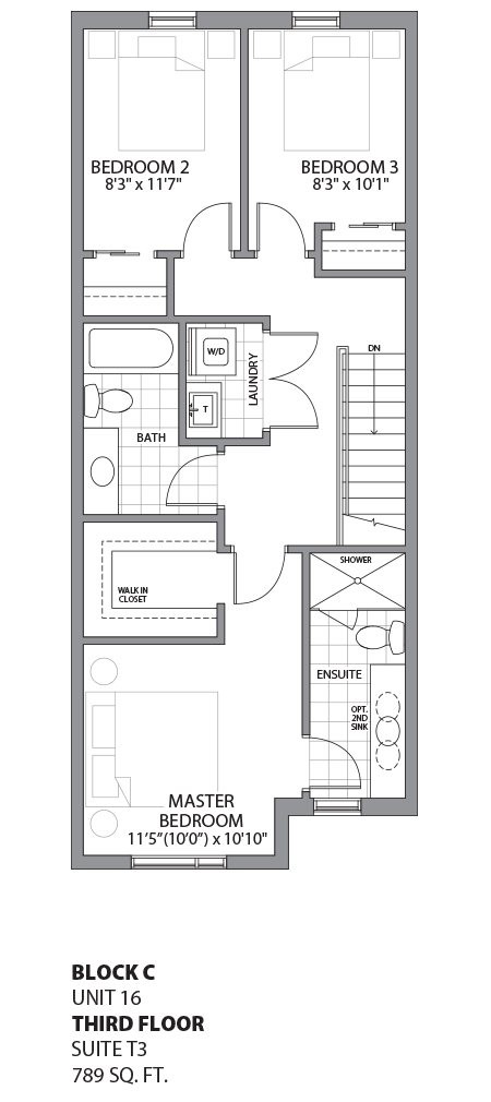 Floorplan - UNIT 16 - unit16-Third Floor