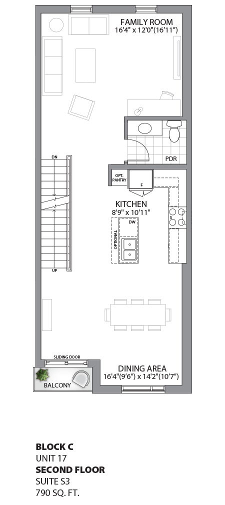 Floorplan - UNIT 17 - Second Floor