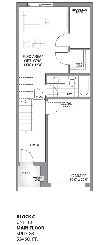 Floorplan - UNIT 18 - Ground floor