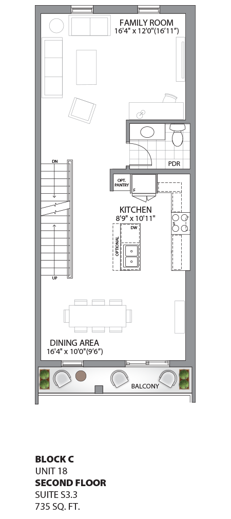 Floorplan - UNIT 18 - Second Floor