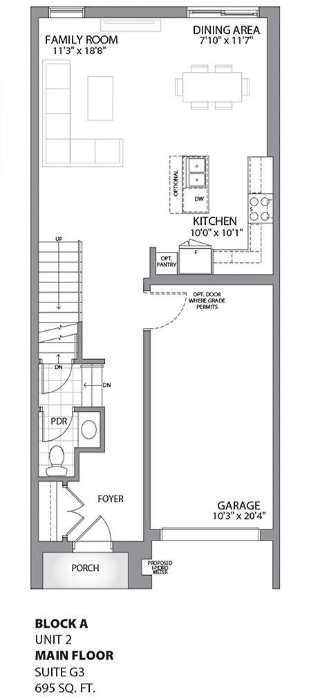 Floorplan - UNIT 2 - Ground floor