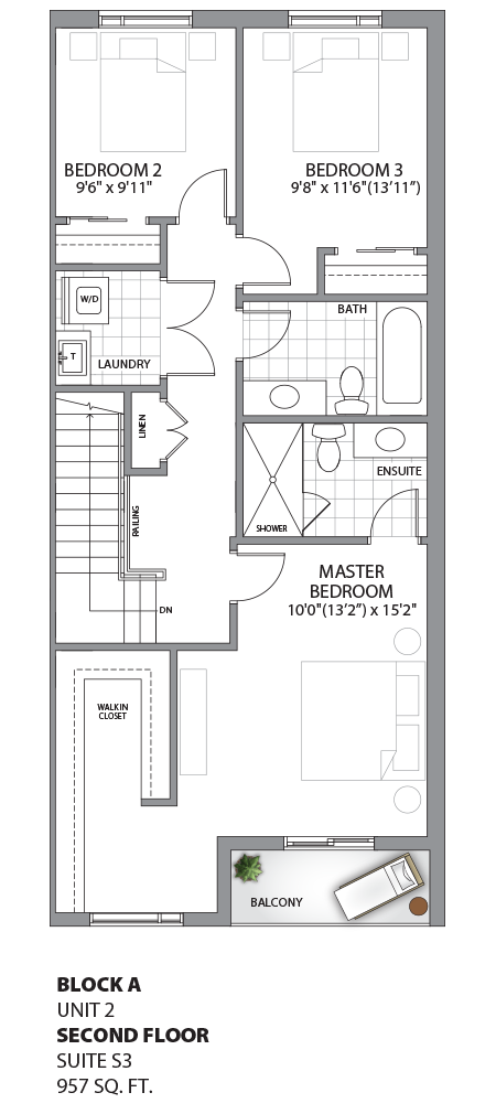 Floorplan - UNIT 2 - Second Floor