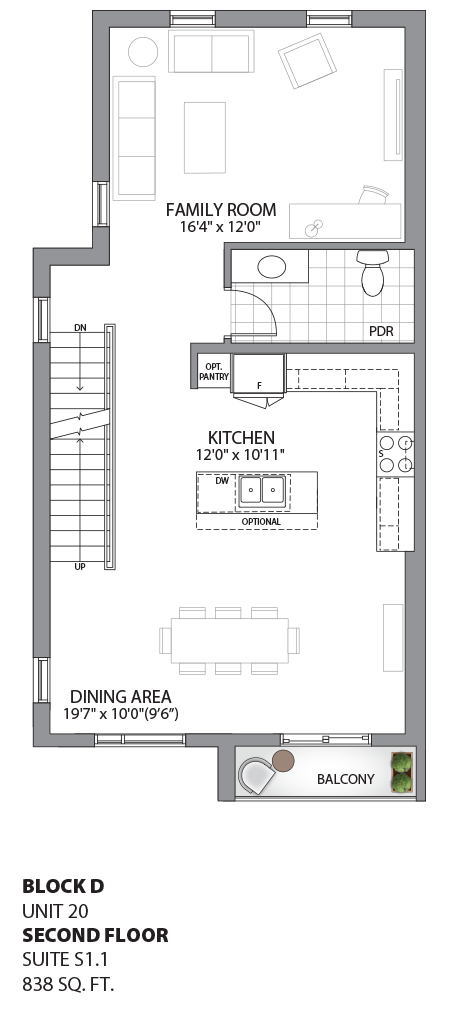 Floorplan - UNIT 20 - Second Floor