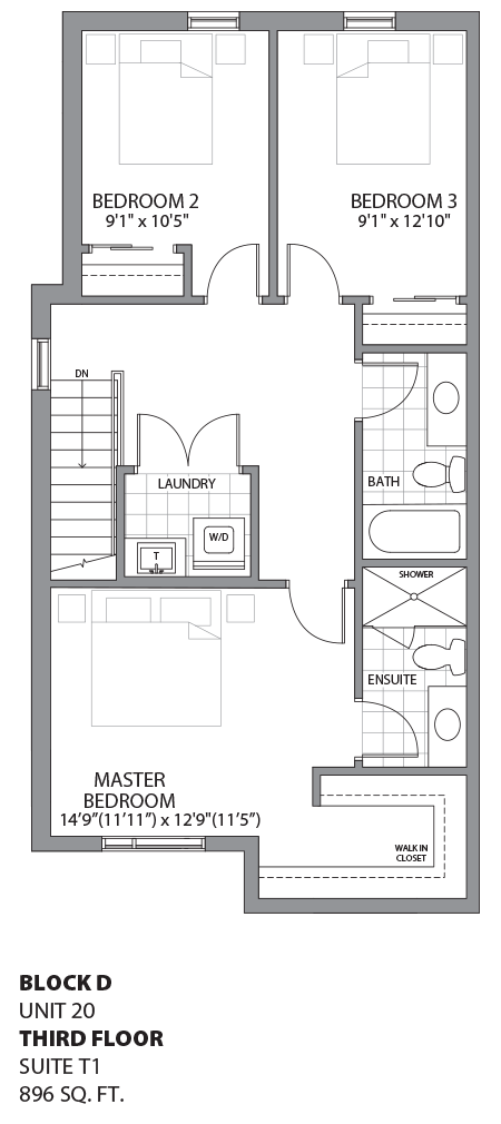 Floorplan - UNIT 20 - unit20-Third Floor