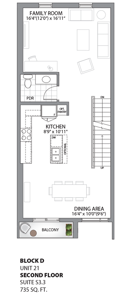 Floorplan - UNIT 21 - Second Floor