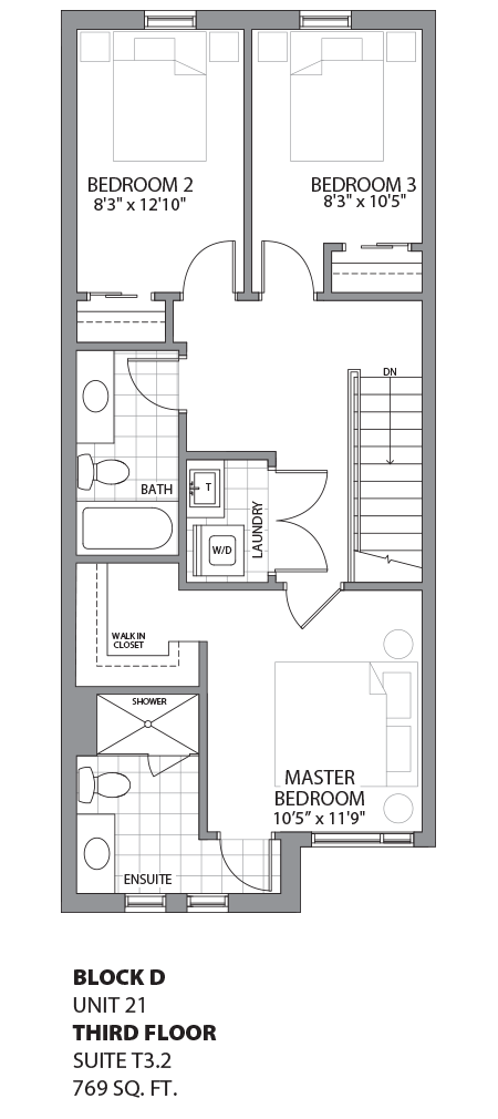 Floorplan - UNIT 21 - unit21-Third Floor