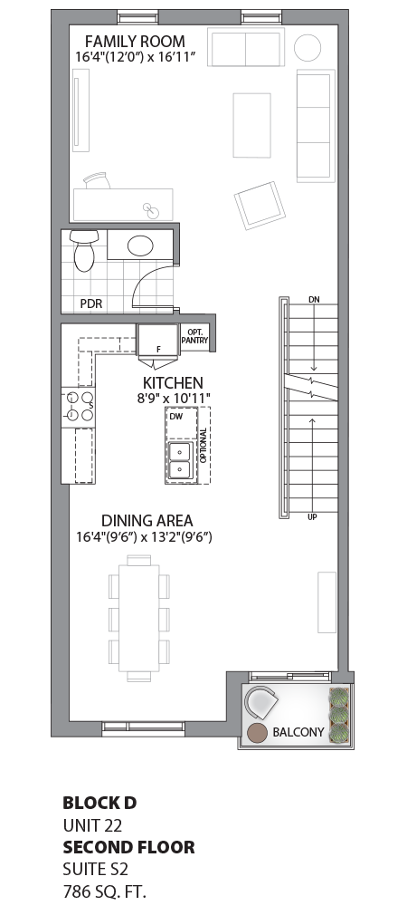 Floorplan - UNIT 22 - Second Floor