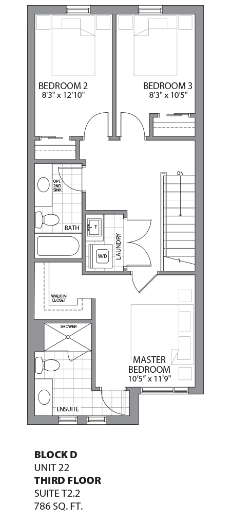 Floorplan - UNIT 22 - unit22-Third Floor