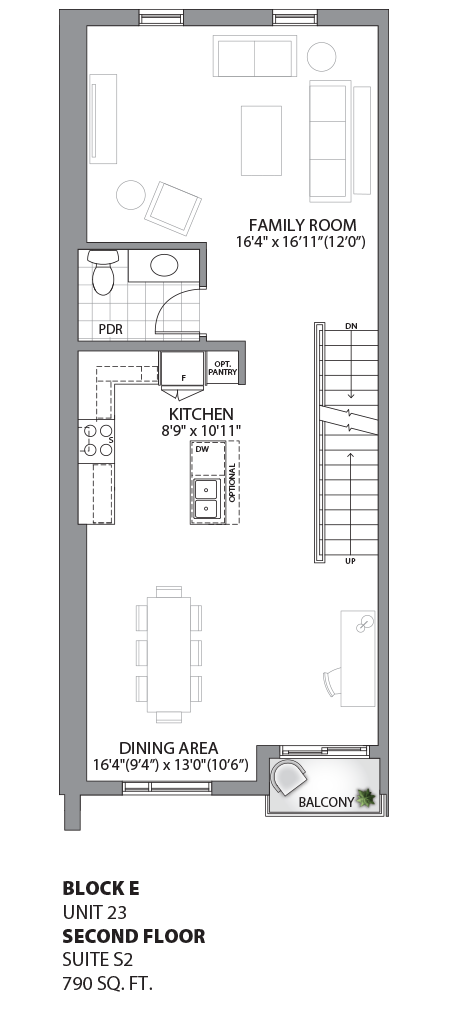 Floorplan - UNIT 23 - Second Floor
