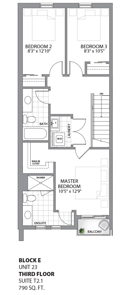 Floorplan - UNIT 23 - unit23-Third Floor