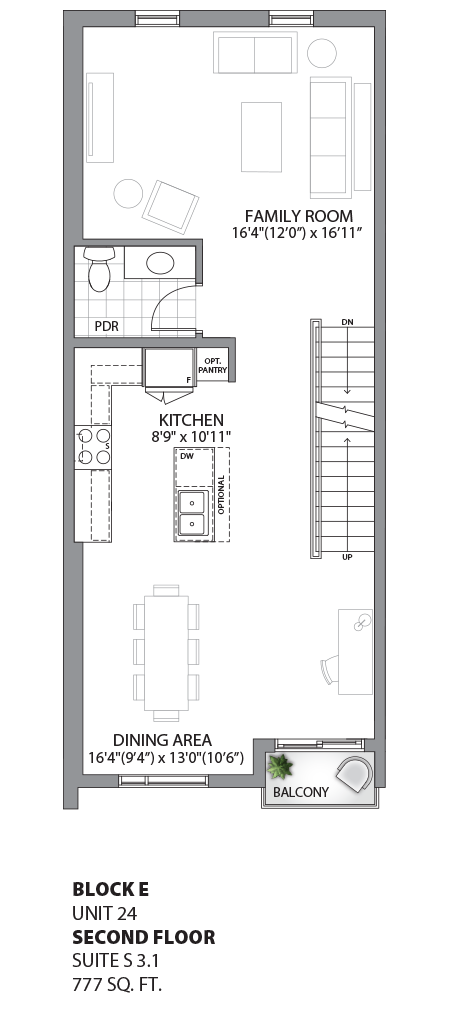 Floorplan - UNIT 24 - Second Floor