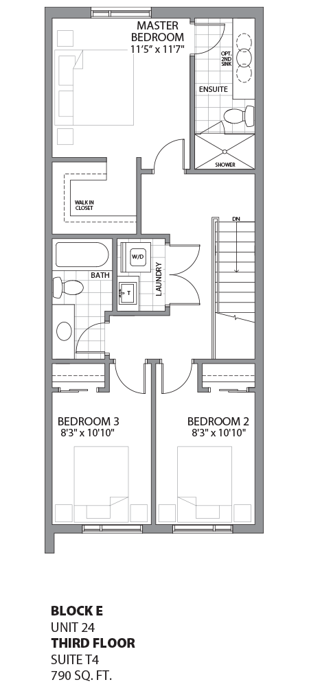 Floorplan - UNIT 24 - unit24-Third Floor