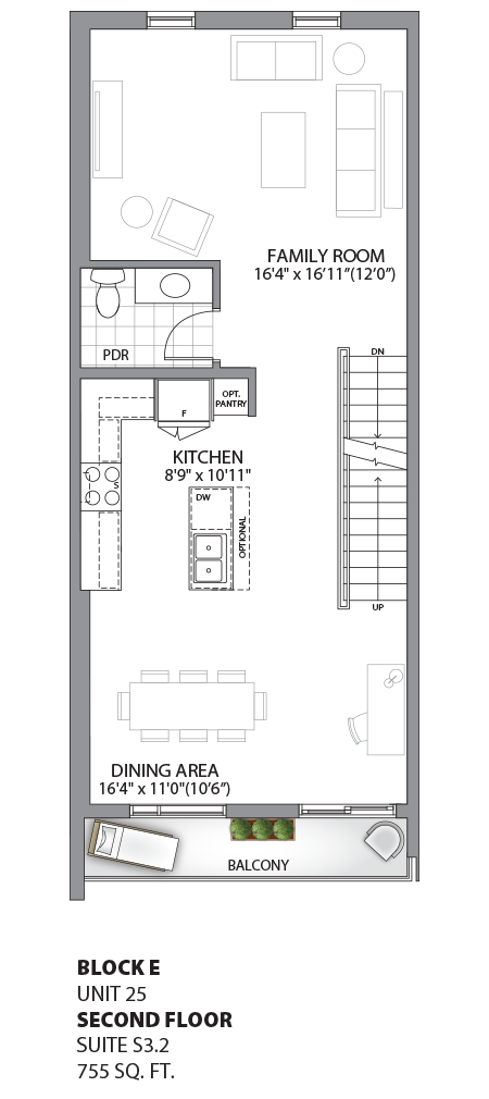 Floorplan - UNIT 25 - Second Floor