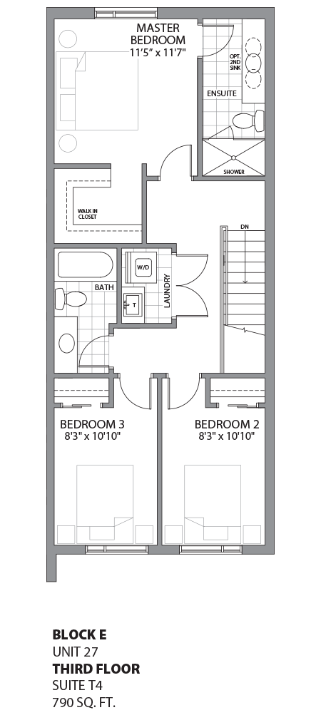 Floorplan - UNIT 27 - unit27-Third Floor