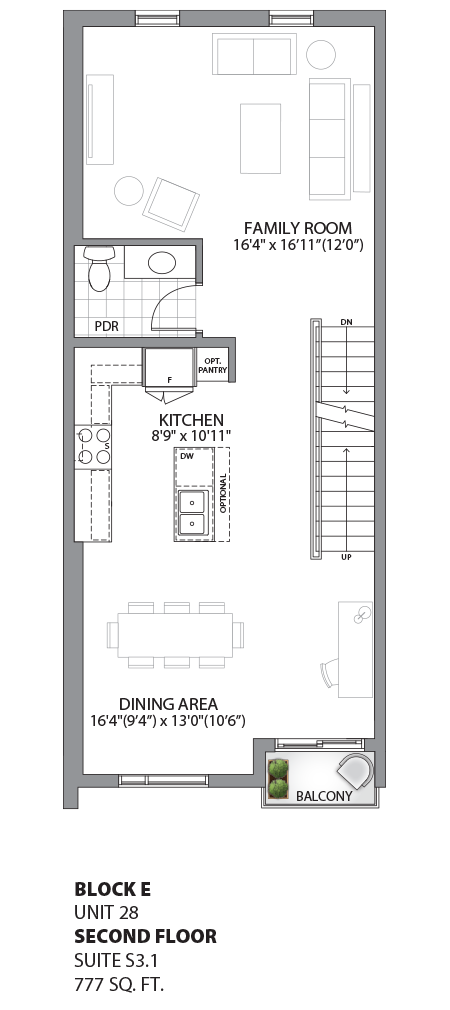 Floorplan - UNIT 28 - Second Floor