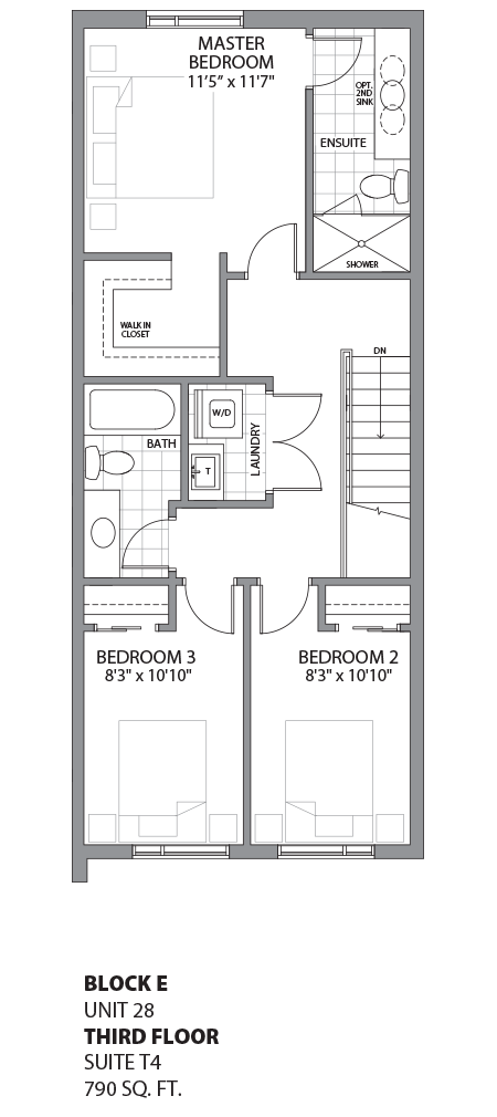 Floorplan - UNIT 28 - unit28-Third Floor