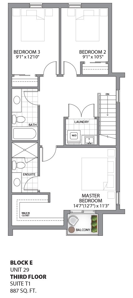 Floorplan - UNIT 29 - unit29-Third Floor