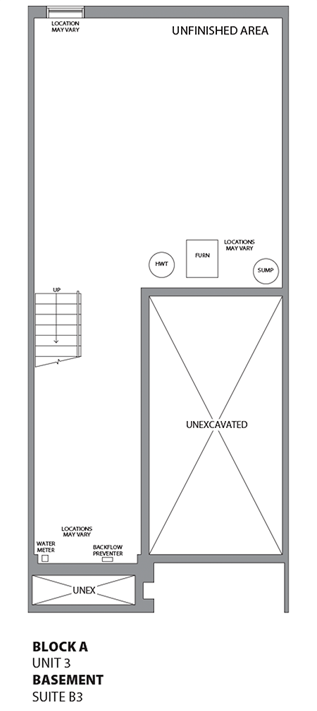Floorplan - UNIT 3 - unit3-Basement