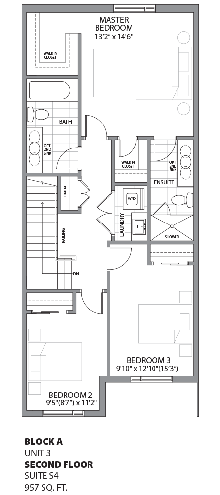 Floorplan - UNIT 3 - Second Floor
