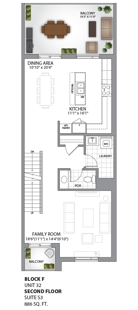 Floorplan - UNIT 32 - Second Floor
