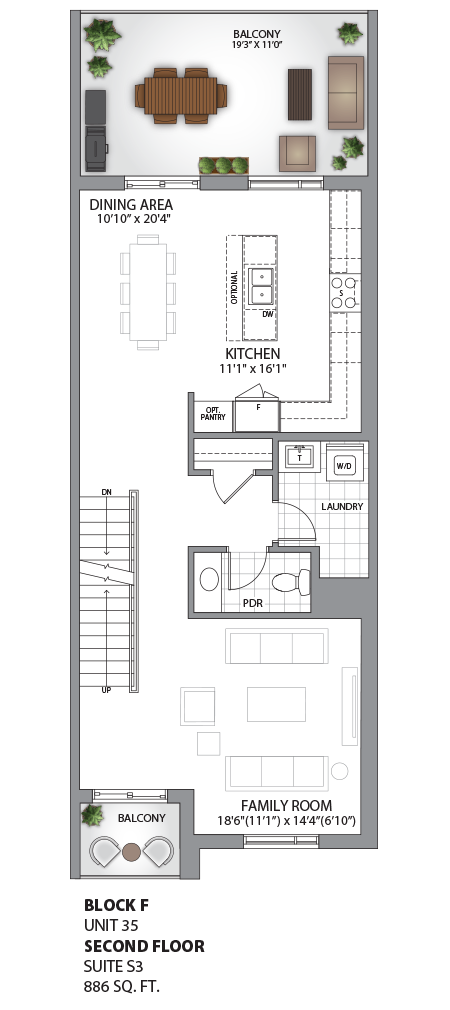 Floorplan - UNIT 35 - Second Floor