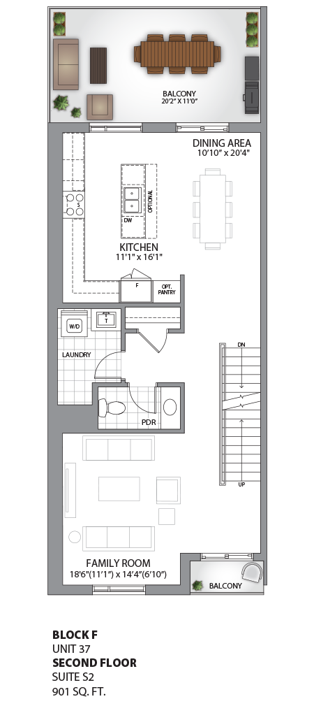 Floorplan - UNIT 37 - Second Floor