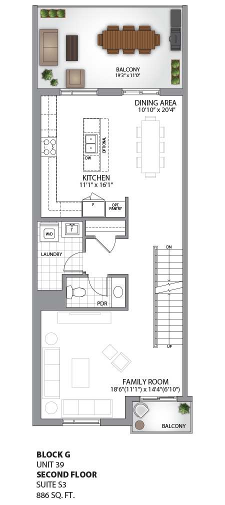 Floorplan - UNIT 39 - Second Floor