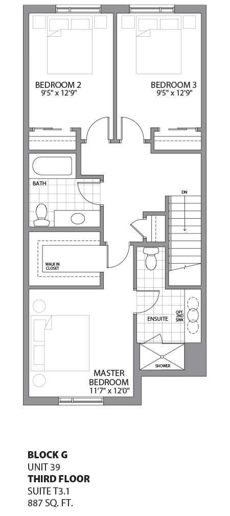 Floorplan - UNIT 39 - unit39-Third Floor