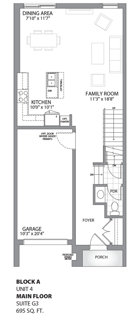 Floorplan - UNIT 4 - Ground floor