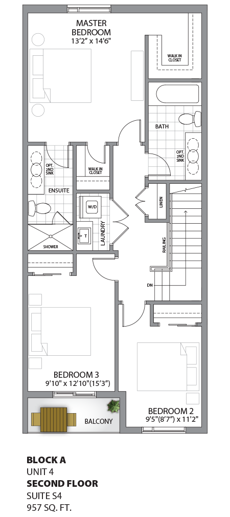 Floorplan - UNIT 4 - Second Floor