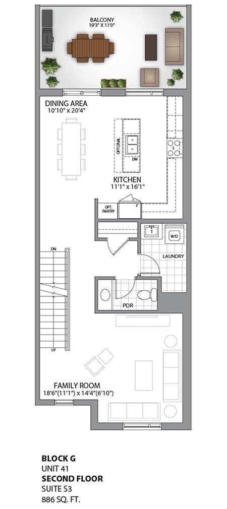 Floorplan - UNIT 41 - Second Floor