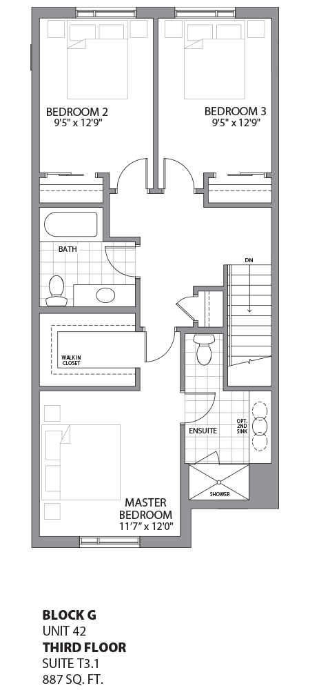 Floorplan - UNIT 42 - unit42-Third Floor
