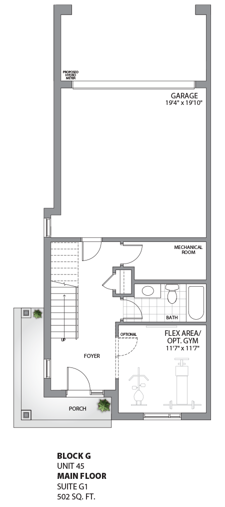 Floorplan - UNIT 45 - Ground floor