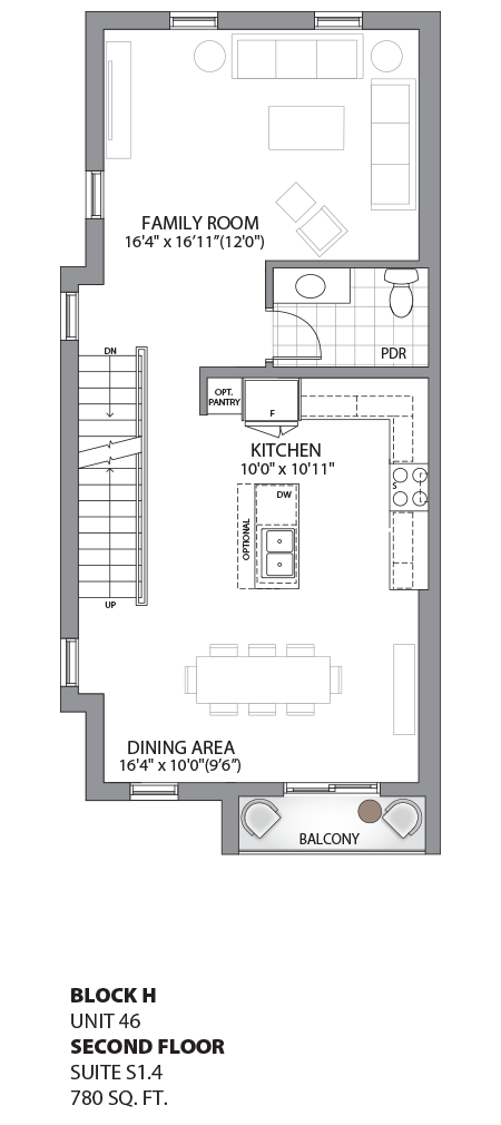 Floorplan - UNIT 46 - Second Floor