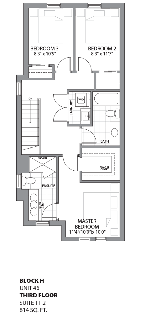 Floorplan - UNIT 46 - unit46-Third Floor