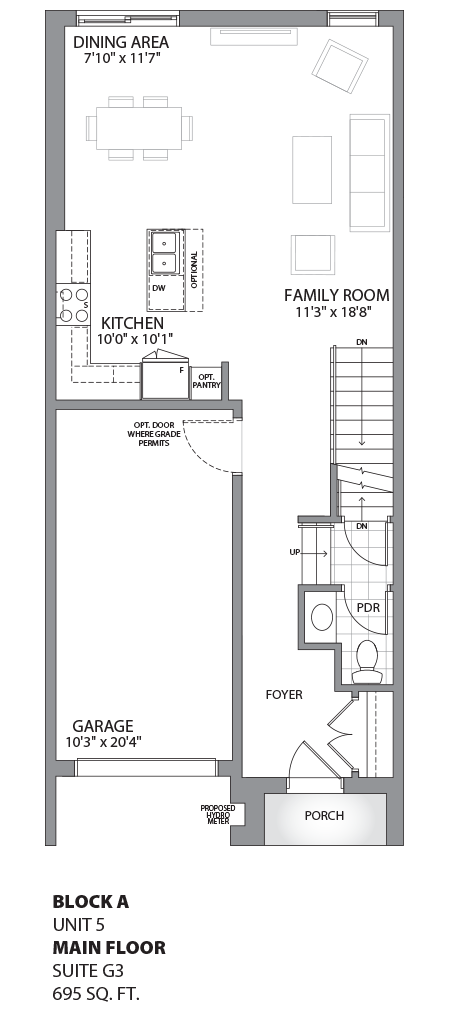 Floorplan - UNIT 5 - Ground floor