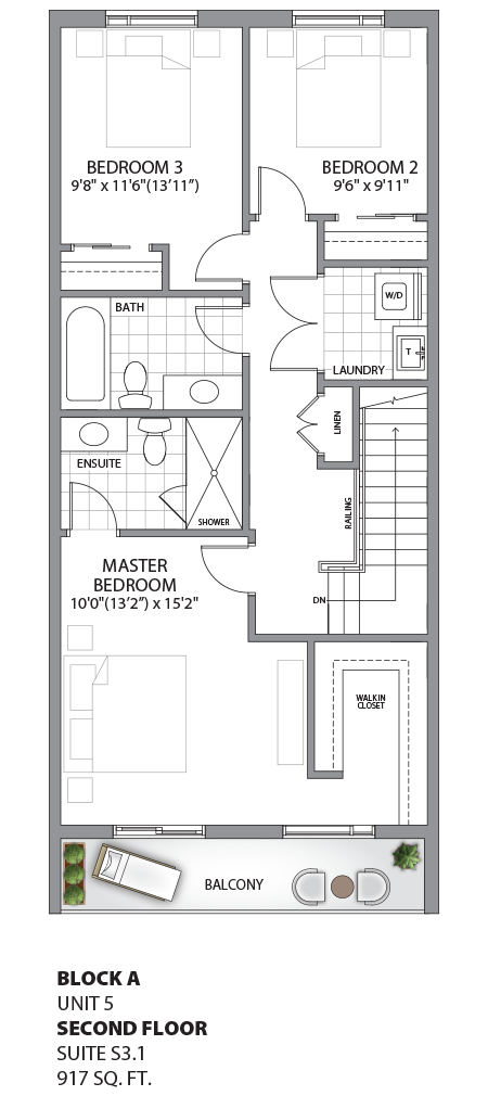 Floorplan - UNIT 5 - Second Floor