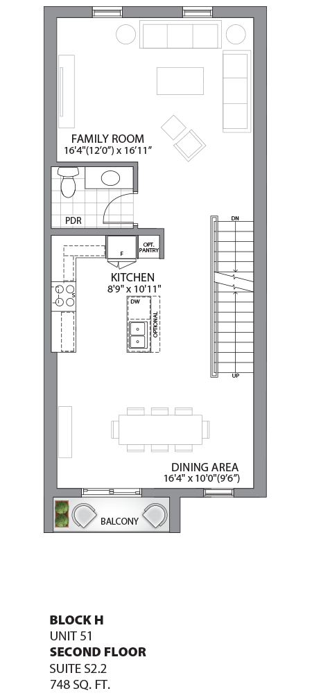 Floorplan - UNIT 51 - Second Floor