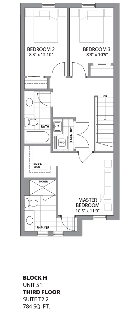 Floorplan - UNIT 51 - unit51-Third Floor