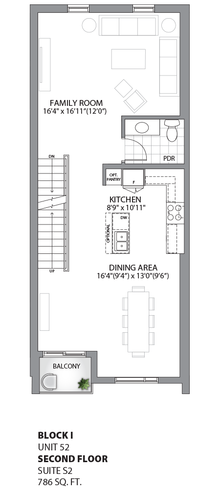 Floorplan - UNIT 52 - Second Floor