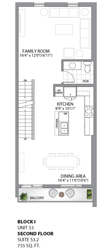Floorplan - UNIT 53 - Second Floor