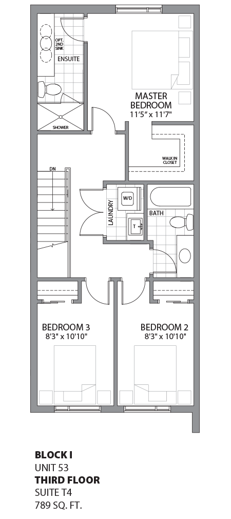 Floorplan - UNIT 53 - unit53-Third Floor