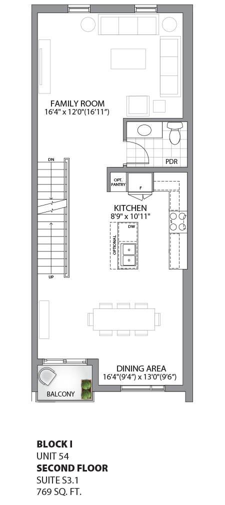 Floorplan - UNIT 54 - Second Floor