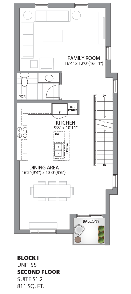 Floorplan - UNIT 55 - Second Floor