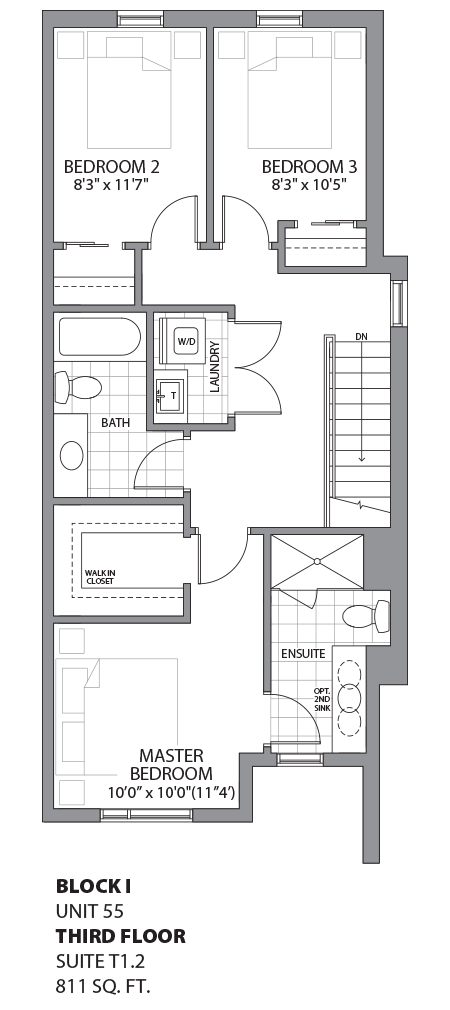 Floorplan - UNIT 55 - unit55-Third Floor