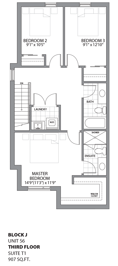 Floorplan - UNIT 56 - unit56-Third Floor
