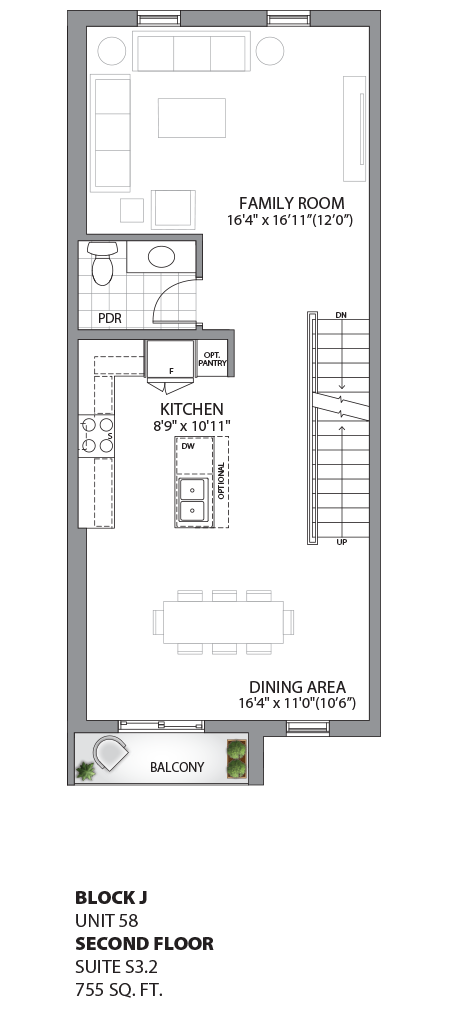 Floorplan - UNIT 58 - Second Floor