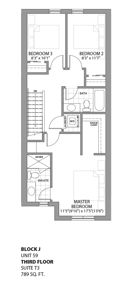 Floorplan - UNIT 59 - unit59-Third Floor